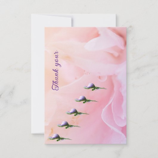 Plat bedankje bedankkaart (Voorkant)