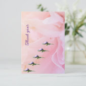 Plat bedankje bedankkaart (Staand voorkant)