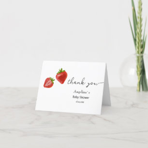 Plat Bedankt Baby shower.