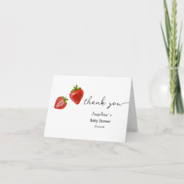 Plat Bedankt Baby shower.