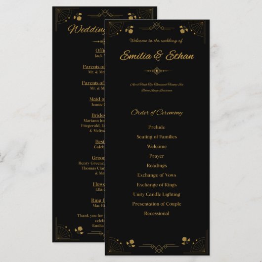 Plat Program Programmakaart (Voorkant / Achterkant)