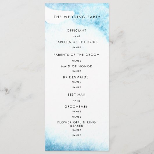 Plat Programma Programmakaart (Achterkant)