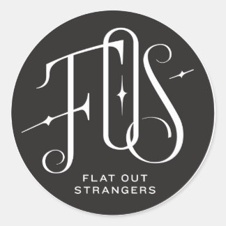 Plat uit vreemden Roundel Ronde Sticker