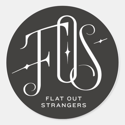 Plat uit vreemden Roundel Ronde Sticker (Voorkant)