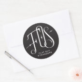 Plat uit vreemden Roundel Ronde Sticker (Envelop)