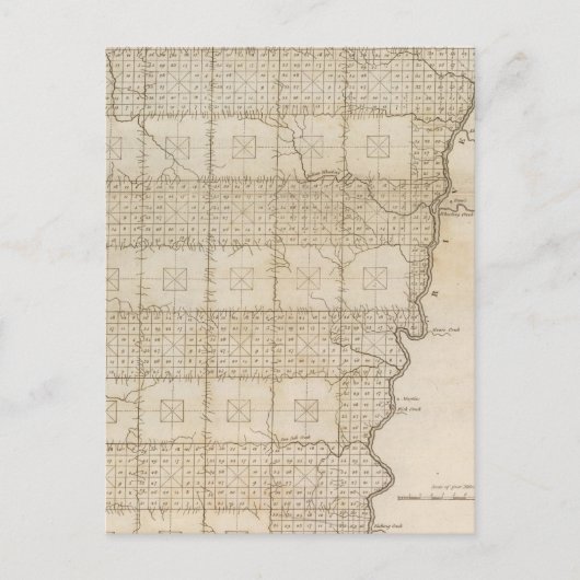 Plat van de zeven stadswijken briefkaart (Voorkant)