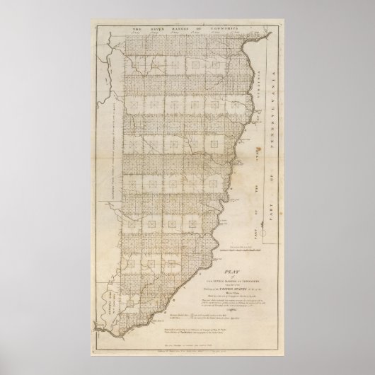 Plat van de zeven stadswijken poster (Voorkant)