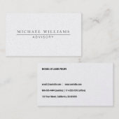 PLATA METAL PROFESIONAL ELEGANTE MODERNO VISITEKAARTJE (Voorkant / Achterkant)