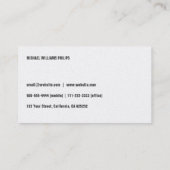 PLATA METAL PROFESIONAL ELEGANTE MODERNO VISITEKAARTJE (Achterkant)