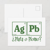 Plata o plomo briefkaart (Voorkant / Achterkant)
