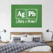 Plata o plomo canvas afdruk (Insitu (Slaapkamer))