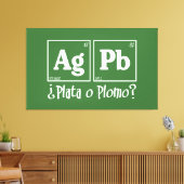 Plata o plomo canvas afdruk (Insitu (Woonkamer))