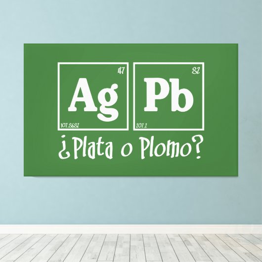 Plata o plomo canvas afdruk (Insitu (Houten vloer))