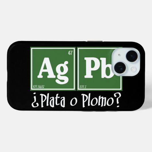 Plata o plomo Case-Mate iPhone case (Achterkant (horizontaal))