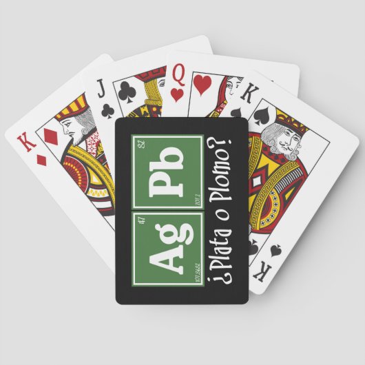 Plata o plomo pokerkaarten (Achterkant)