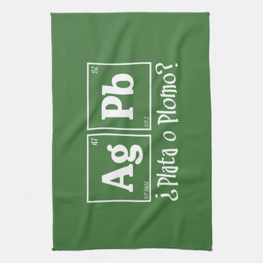 Plata o plomo theedoek (Verticaal)