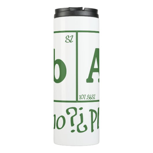 Plata o plomo thermosbeker (Achterkant)