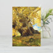 Plataan in de herfst van Edgar Payne Kaart (Staand voorkant)