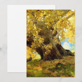 Plataan in de herfst van Edgar Payne Kaart (Voorkant / Achterkant)