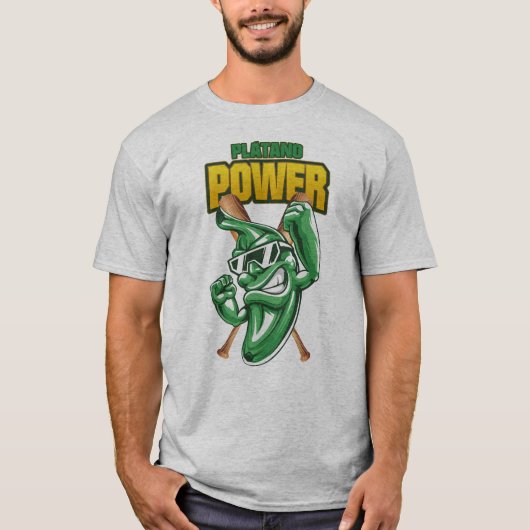 PLATANO POWER DOMINICANA BASEBALL TEAM SUPPORT T-SHIRT (Voorkant)