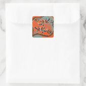 PLATAPUS KUNST         VIERKANTE STICKER (Tas)