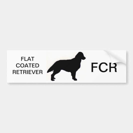 Platbeklede zilverzilver bumpersticker (Voorkant)
