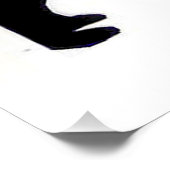 Platbeklede zilverzilver perfect poster (Hoek)