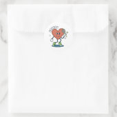 platdrukken ronde sticker (Tas)