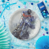 plate de papel moto papieren bordje (Feest)