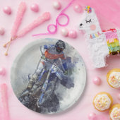 plate de papel moto papieren bordje (Feest)
