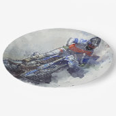 plate de papel moto papieren bordje (Gekanteld)