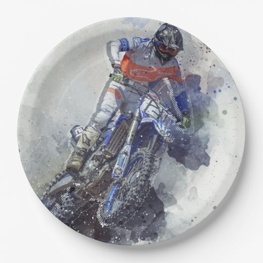 plate de papel moto papieren bordje (Voorkant)