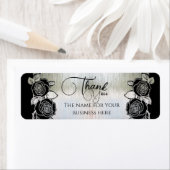 plateada con flores personalizada etiket (Insitu)