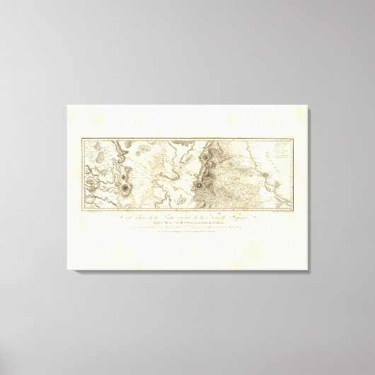 Plateau of Mexico City Canvas Afdruk (Voorkant)