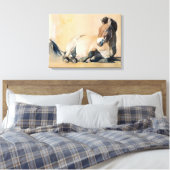 Plateau Sun Canvas Afdruk (Insitu (Slaapkamer))