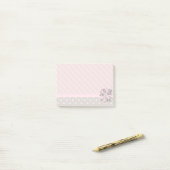 Platen en bloemen post-it® notes (Op bureau)