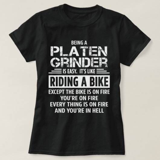 Platen Grinder T-shirt (Design voorkant)