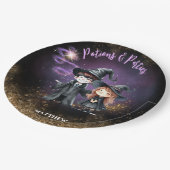 PLATEN Heksen en tovenaars Aangepast verjaardagsfe Papieren Bordje (Gekanteld)