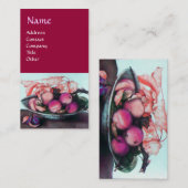 Platen, pruimen en bladeren, van SEIZOEN Visitekaartje (Voorkant / Achterkant)