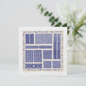 Platen van afdruk briefpapier vlak kaart (Staand voorkant)