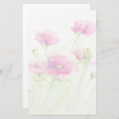 Platen van geverfde waterverf 3 briefpapier (Voorkant / Achterkant)