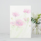 Platen van geverfde waterverf 3 briefpapier (Staand voorkant)