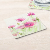 Platen van geverfde waterverf 3 kartonnen onderzetters (Schuin)