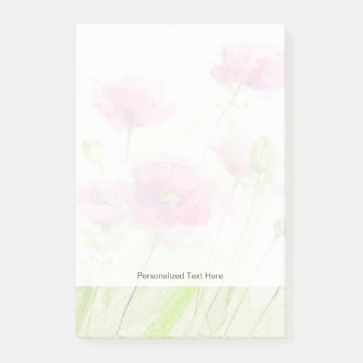 Platen van geverfde waterverf 3 post-it® notes (Voorkant)
