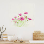Platen van geverfde waterverf 3 poster (Keuken)