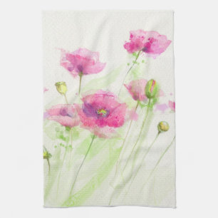 Platen van geverfde waterverf 3 theedoek