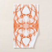 Platen van Oranje rook op wit Bad Handdoek (Handdoek)