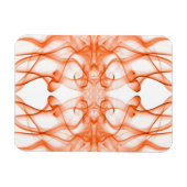 Platen van Oranje rook op wit Magneet (Horizontaal)