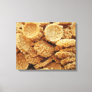 Platen van rijst ~ Aziatische zoetwaren Canvas Afdruk