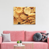 Platen van rijst ~ Aziatische zoetwaren Canvas Afdruk (Insitu (Woonkamer))